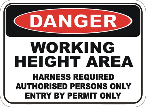 working height sign height permits buy