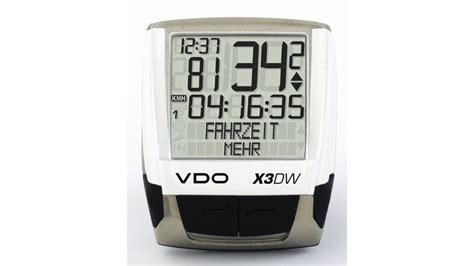 VDO X3 DW wireless Computer | silber/ weiß | 14442