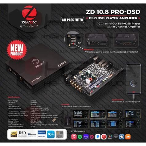 Jual Processor Zevox Zd Pro Dsd By Vox Research Dsp Dsd Amplifier