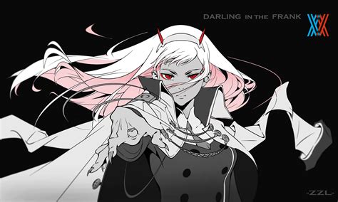 Girl Horns Pink Hair Anime Zero Two Darling In The FranXX