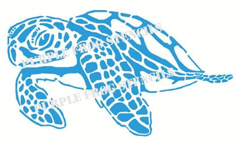 Sea Turtle STENCIL Reusable Different Sizes Ocean Stencils Etsy