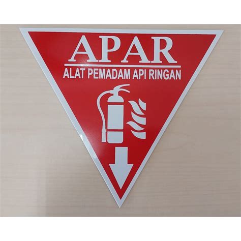 Jual Sign Rambu PVC Akrilik APAR 20x20 Shopee Indonesia