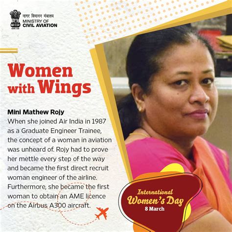 MoCA GoI On Twitter The Concept Of A Woman In The Aviation Sector Was