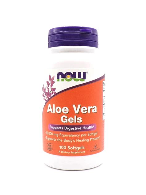 Now Aloe Vera Gels 10 000mg 100ct Ullmans Health Store Berkley Mi