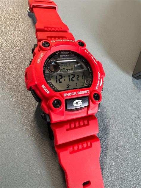 New Casio G Shock Red Digital Chronograph Men Watch Mm G A