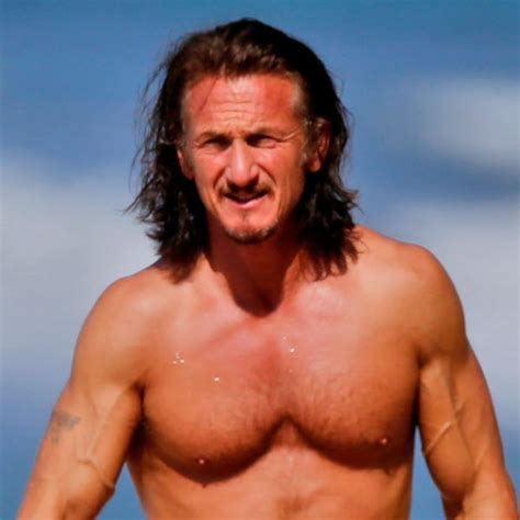 Sean Penn Goes Shirtless And Sexy On The Beach In Hawaii E Online Uk