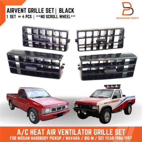 Pc Black Heater Air Vent Ventilator Grille For Nissan Hardbody Pickup