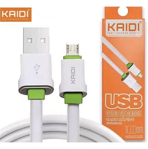 Cabo Usb C De Dados Carga Tipo C Refoçado Turbo Kaidi Parcelamento