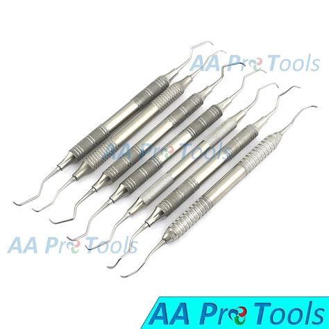 Pcs Periodontal Hollow Gracey Curettes Set Dental Surgical