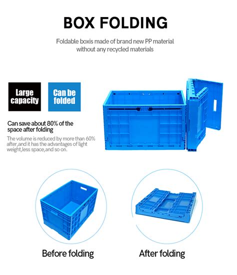 Collapsible Plastic Box Crate Foldable Box For Logistics