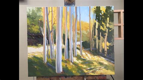 How To Paint Aspen Trees Series Youtube