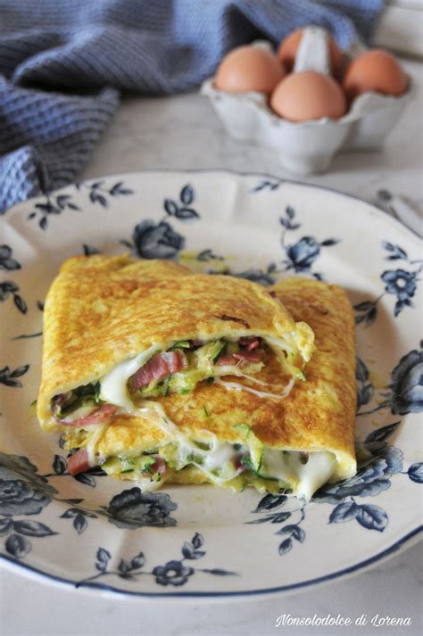 Omelette Con Zucchine Speck E Formaggio