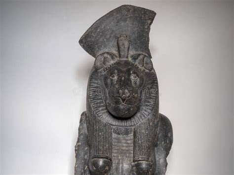 Sekhmet Egyptian Lion God Statue Editorial Stock Image Image Of