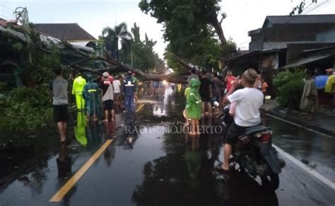 Angin Kencang Sasar Lima Kecamatan Di Kabupaten Mojokerto Rusak Atap