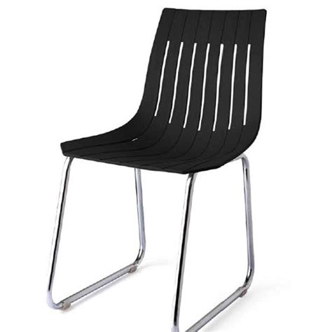 Black Plastic Liberty Cafeteria Seating Chair Seating Capacity Single