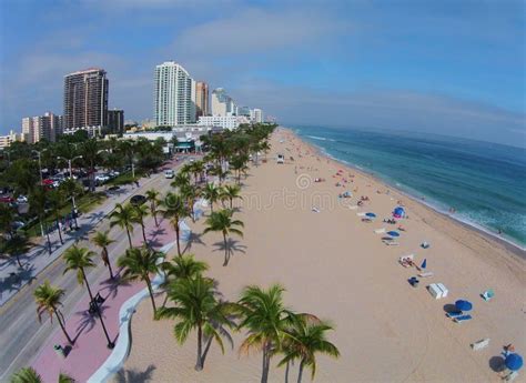 Aerial View Of Fort Lauderdale Beach Stock Photo - Image of beach ...