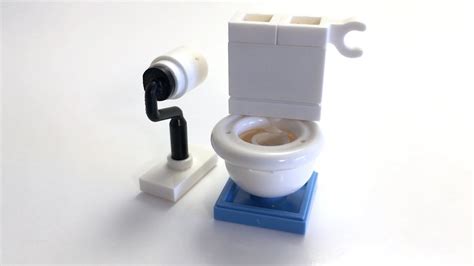 How To Build A Lego Toilet From Only 10 Bricks Tutorial Youtube