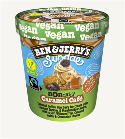 Ben And Jerry S Sundae Non Dairy Caramel Cafe Consort Frozen Foods