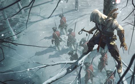 Wallpaper Video Games Snow Winter Ice Assassin S Creed Assassin S Creed Iii Connor