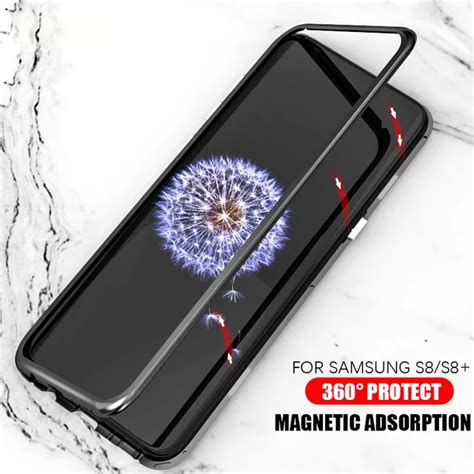 Buy Metal Magnetic Adsorption Case For Samsung Galaxy S8 Case S8 Plus Cover S8