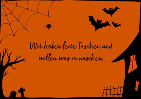 Süßes oder Saures Halloween Sprüche für eure Gruseltour