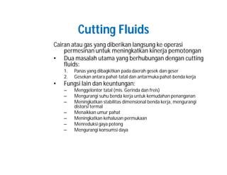 Cutting Fluids Ppt