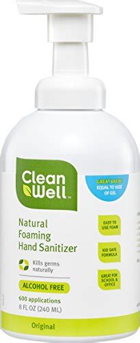 Buy Cleanwell Natural Foaming Hand Sanitizer Original Scent 8 Ounce