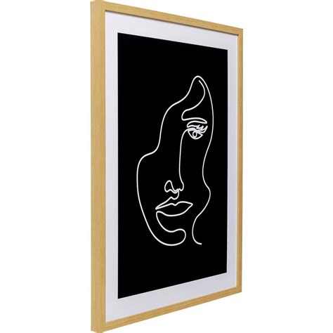 Kare Design Tableau Faccia Arte Noir Et Blanc Femme X Cm Kare