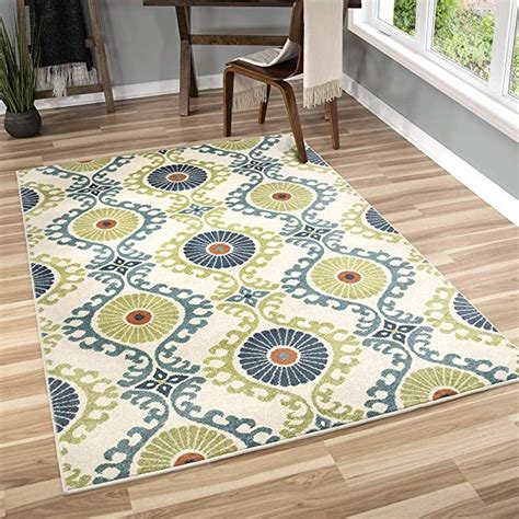 Orian Rugs Veranda Indoor Outdoor Kokand Kiwi Area Rug 7 8 X 10 10