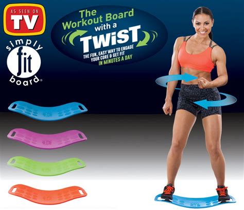 Simply Fit Board The Workout Balance Board With A Twist Purple/Blue ...