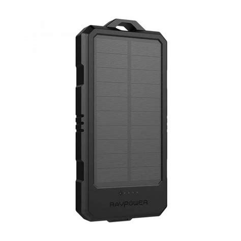 RavPower 15000mAh Rugged Solar Portable Charger Black