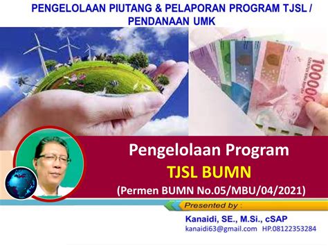 Pengelolaan Program TJSL BUMN Permen BUMN No 05 Tahun 2021 PPT