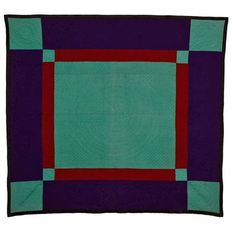 Lancaster County Amish Center Square Quilt At 1stdibs