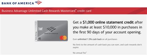 DEAD YMMV Bank Of America Business Advantage Unlimited Cash Rewards