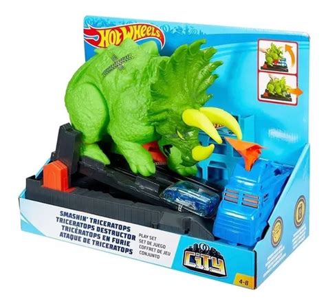 Pista Hot Wheels City Dinossauro Ataque De Tricerátops Parcelamento sem juros