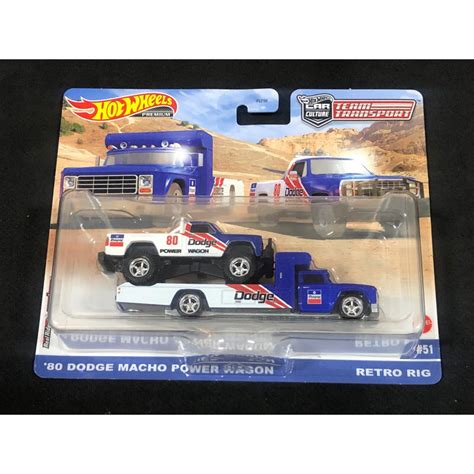 風火輪 hot wheels 汽車文化 運輸車 道奇 dodge macho power wagon 精裝 膠胎 蝦皮購物