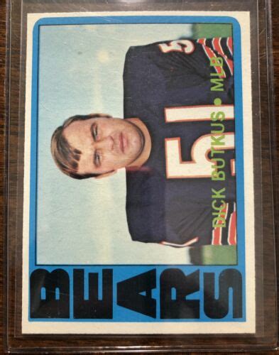 1972 Topps 170 Dick Butkus Chicago Bears EBay