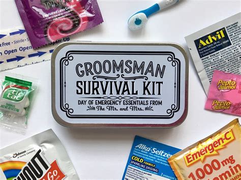 Groomsman Survival Kit Groomsman Gift Groomsmen Gift Bridesmaid Gift