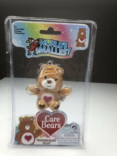 New World S Smallest Care Bears Tenderheart Bear Plush Cloudco Series