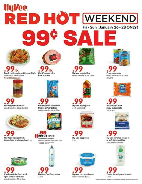 Hy Vee Red Hot Weekend Deals Ads From January 26