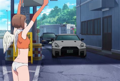 Saionji Ren Mf Ghost Screencap Highres Official Art 1girl Ass Breasts Collar Crop Top