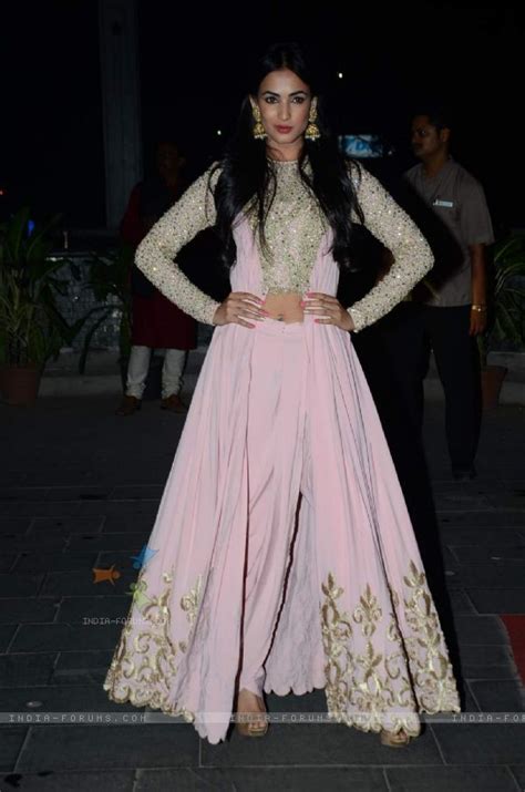 Sonal Chauhan Poses For The Media At Tulsi Kumars Wedding Reception