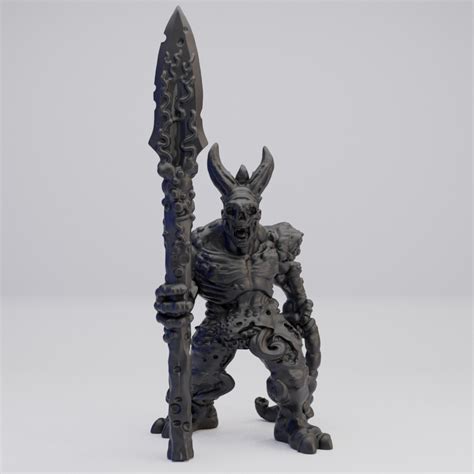 Hot Goblin 槍魔像B ミニチュア ホットゴブリン TRPG 悪魔フィギュア