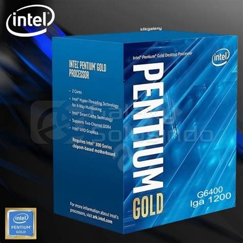 Jual Intel Pentium Gold G Comet Lake S Lga Shopee Indonesia