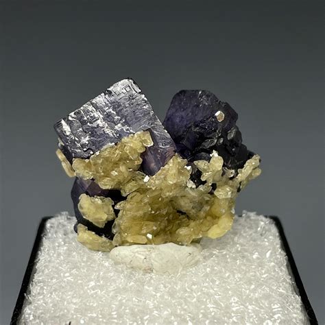 Fluorite With Calcite Thumbnail Denton Mine Illinois DanZ Rockshop