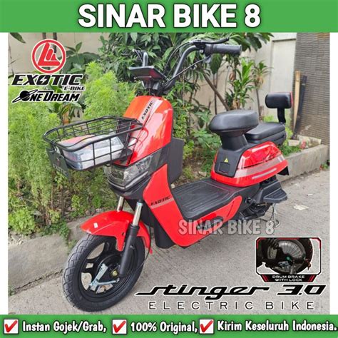 Jual Sepeda Listrik Exotic Stinger New Garansi Resmi Electric Bike