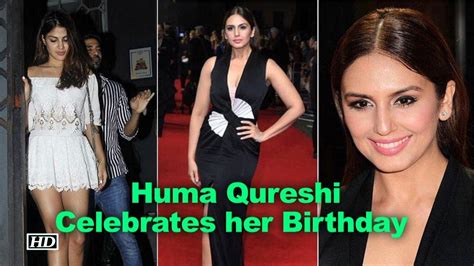 Dressed In BLACK Huma Qureshi Celebrates Her Birthday YouTube