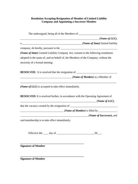 Limited Liability Company Doc Template PdfFiller