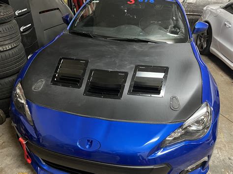 Race Louvers Subaru Brz Scion Fr S And Toyota 86 Hood Vent And Heat