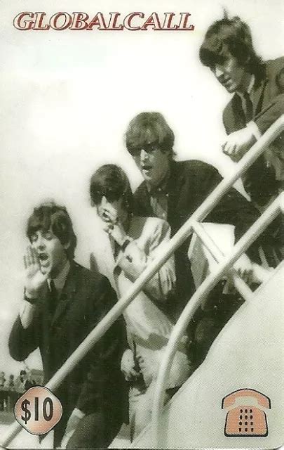 RARE CARTE Telephonique The Beatles John Paul Phonecard